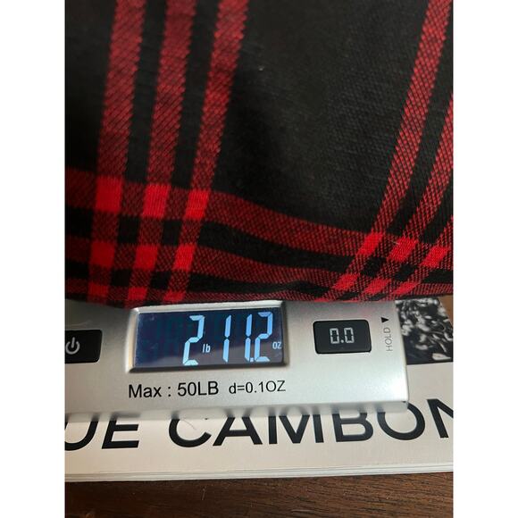 Maceoo Plaid Hooded Jacket Signature Sport Cardigan Sz S Long Sleeve Zip Closure - Picture 13 of 13